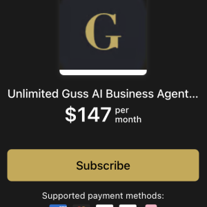 Unlimited Guss AI Business Agent: 7 Businesses/Projects Pre Launch Special!